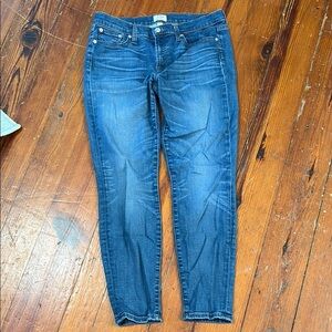 J. Crew Toothpick Classic Blue Women's Skinny Jeans Size 29